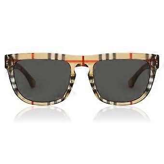 Burberry BE4431U 412287 Full Rim Transparent Vintage Checkered Men Square Sunglasses UV3 Original