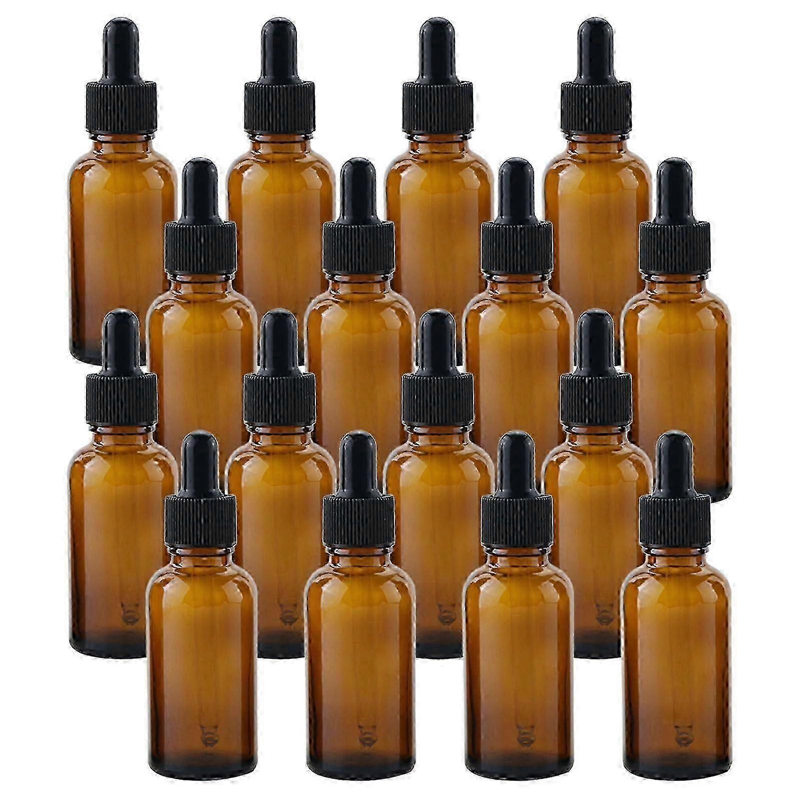 30ml Amber Dropper Bottles Pack 16