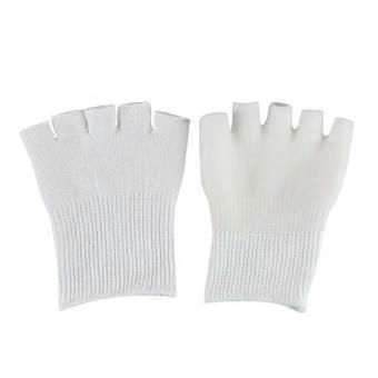 Gel Infused Half Toe Socks Open Toe Design Elastic Fabric Universal Size Moisturizing Socks For Workout And Casual Use