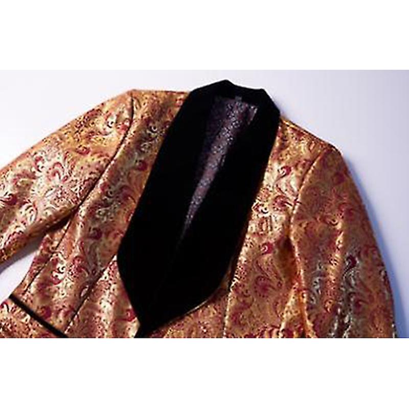 Men's 2 Piece Suit Slim Fit Tuxedo One Button Coat With Vest