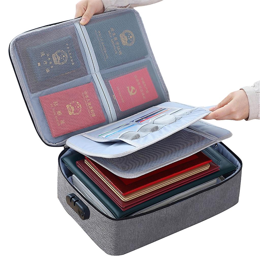 Multi-layer Portable Filing Storage For Important File Passport Certificates