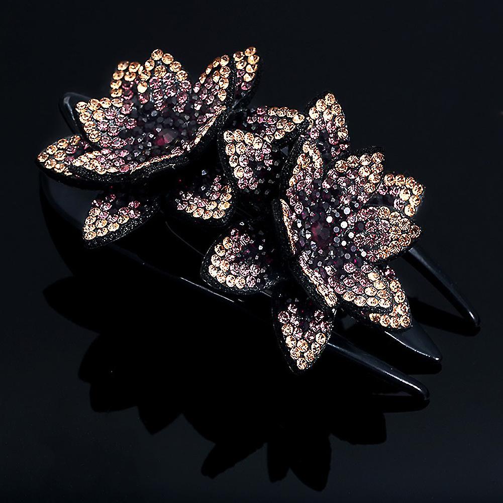 Colored Flowers Grab Clip Exquisite Hairpin Anti Slip Suitable For Washing Face Make-up
