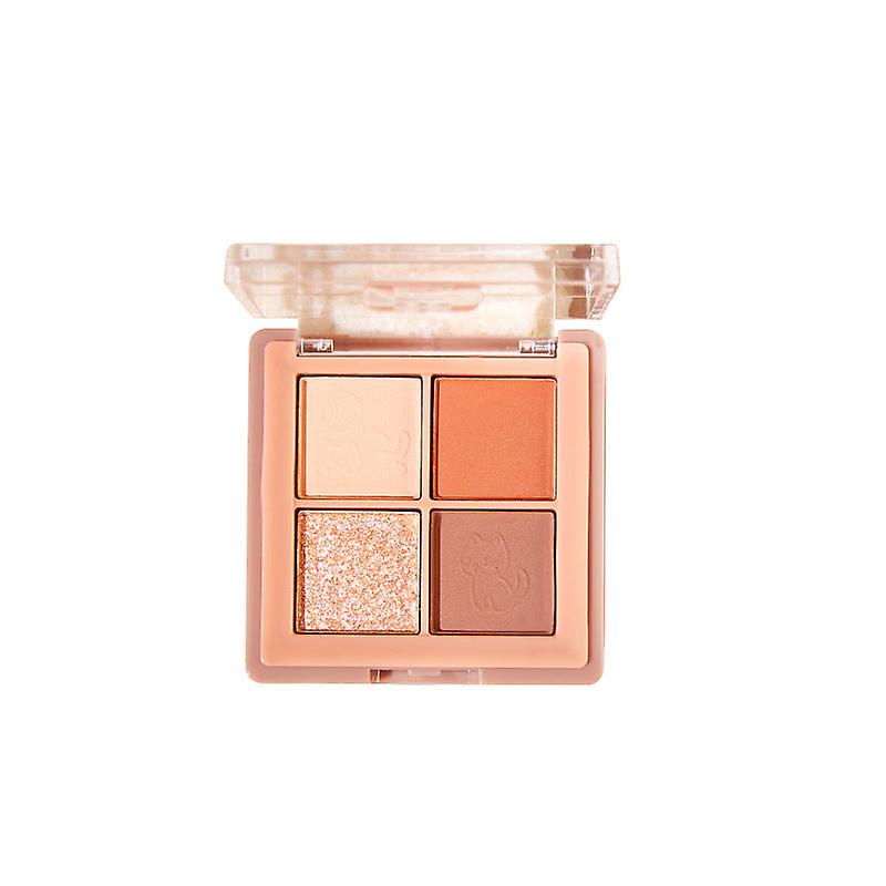 Pocket Cat Vier Kleuren Oogschaduw Palet Snelle Hand Internet Celebrity Matte Shimmer Aarde Kleur Student Oogschaduw