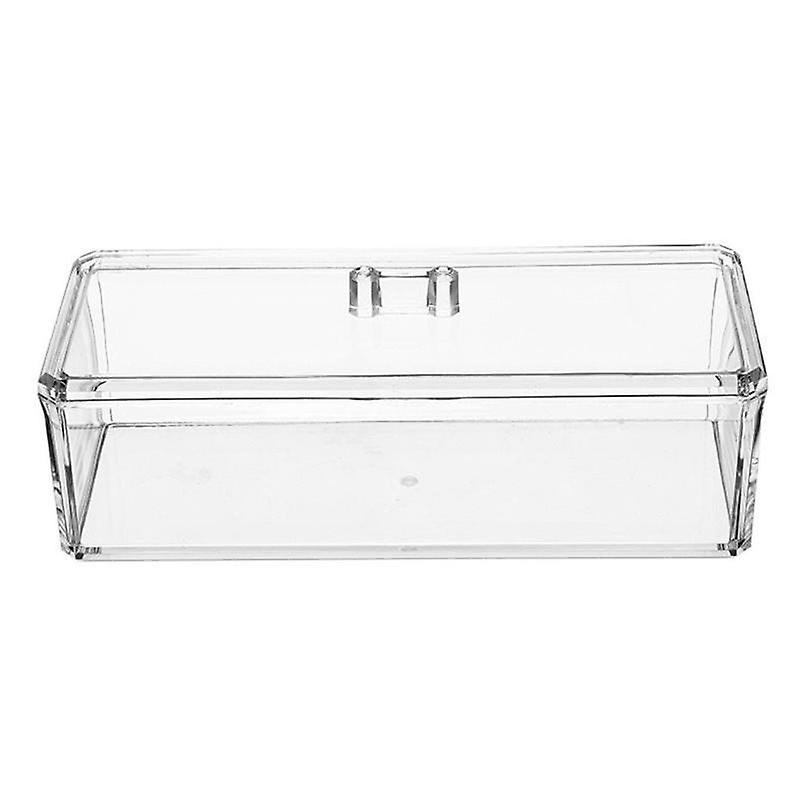 Transparent rectangular storage box