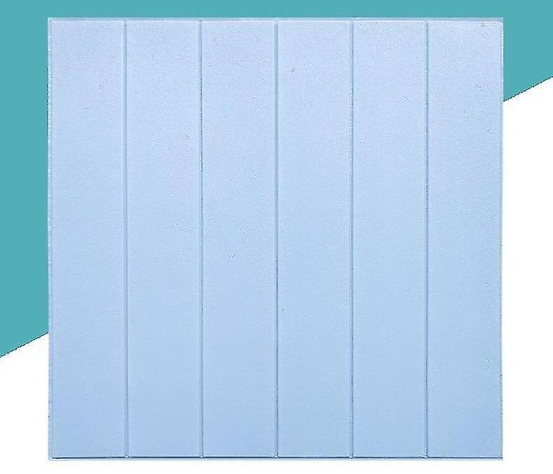 Light Green Wood Grain 3d Foam Adhesive Waterproof Wallpaper