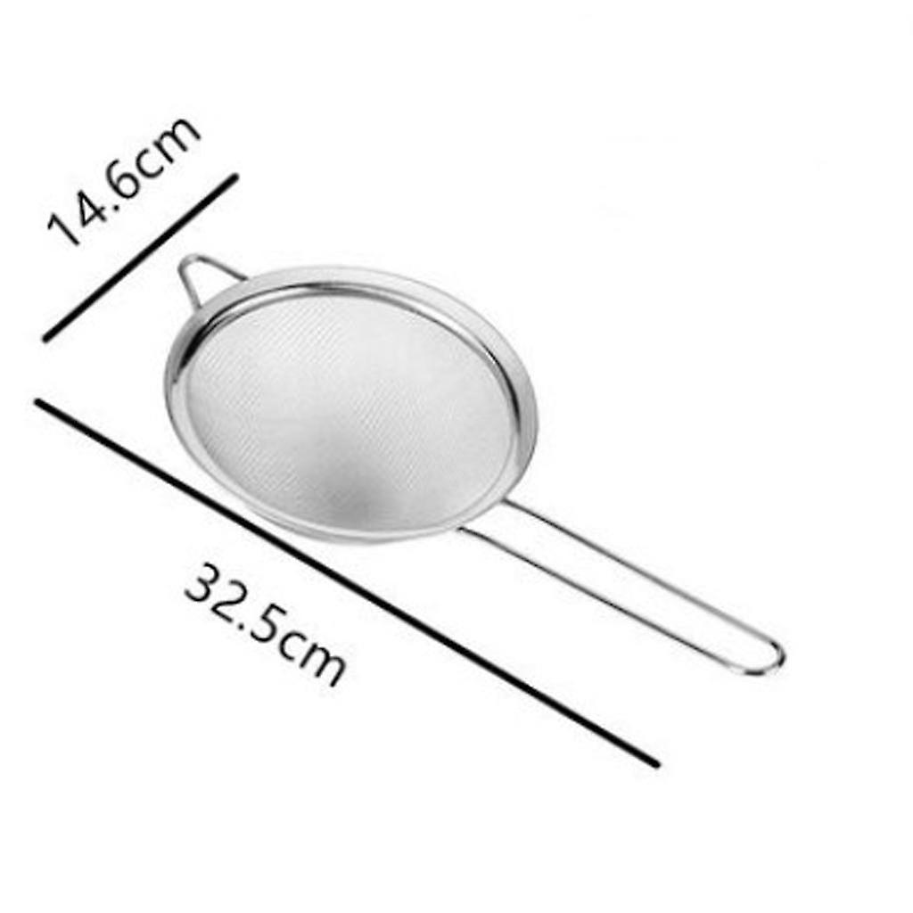Stainless Steel Tea Strainer Kitchen Fine Mesh Colanders Sifter 14cm