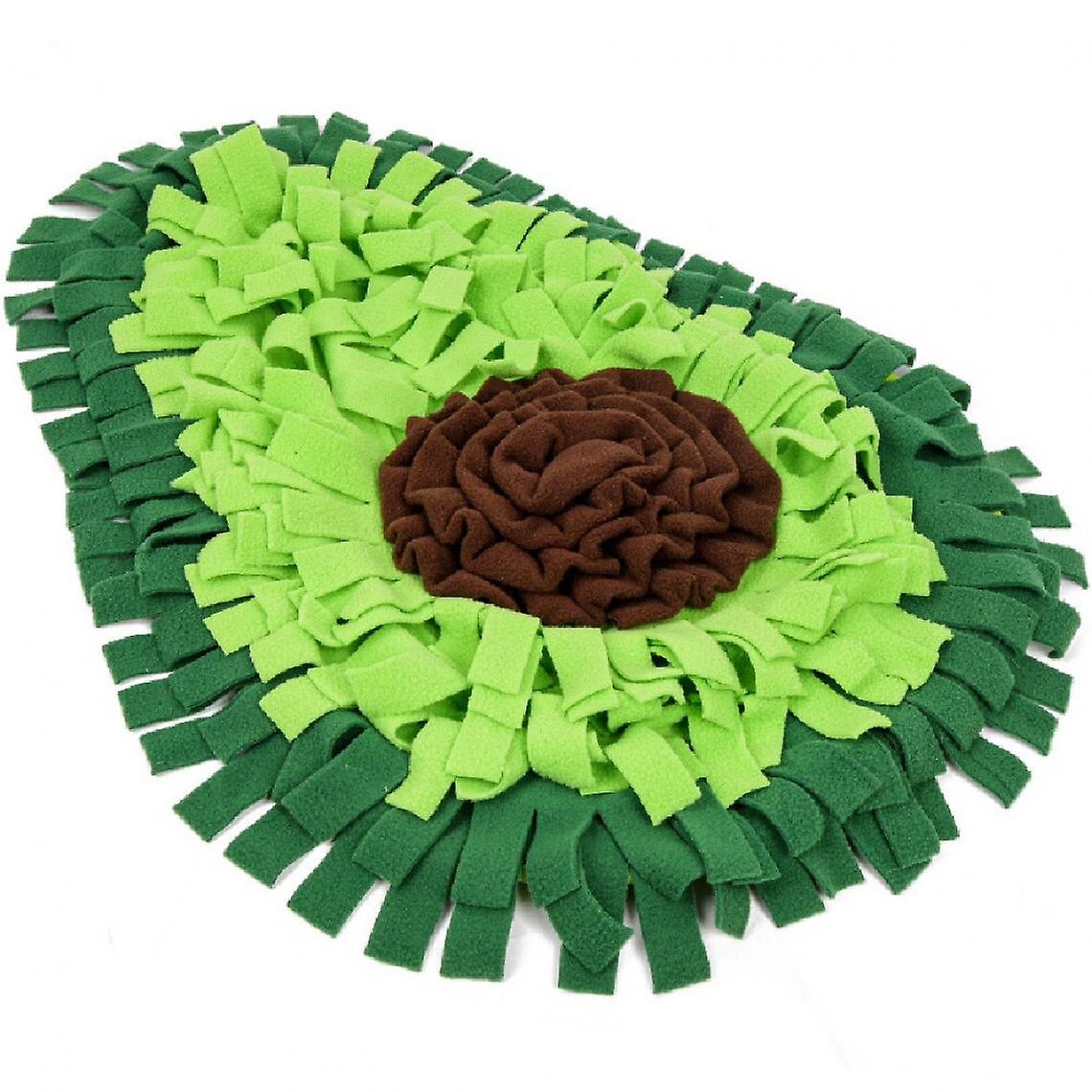Dog Feeding Mats Encourage Natural Feeding Techniques, Avocado Shaped Pet Scent Mats Are Durable And Machine Washable.