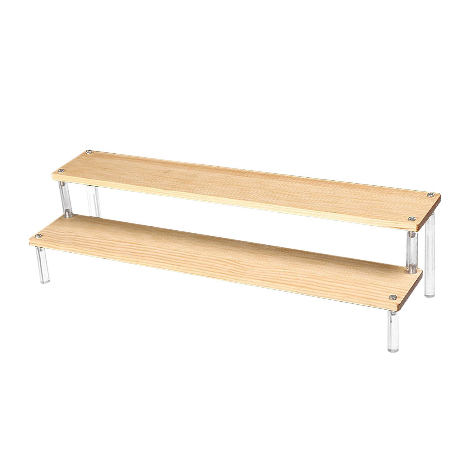 Transparent Acrylic Display Riser Shelf Organizer For Model Cosmetic Perfume