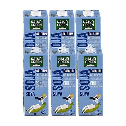 Vegetable soy drink with calcium 6 units of 1L