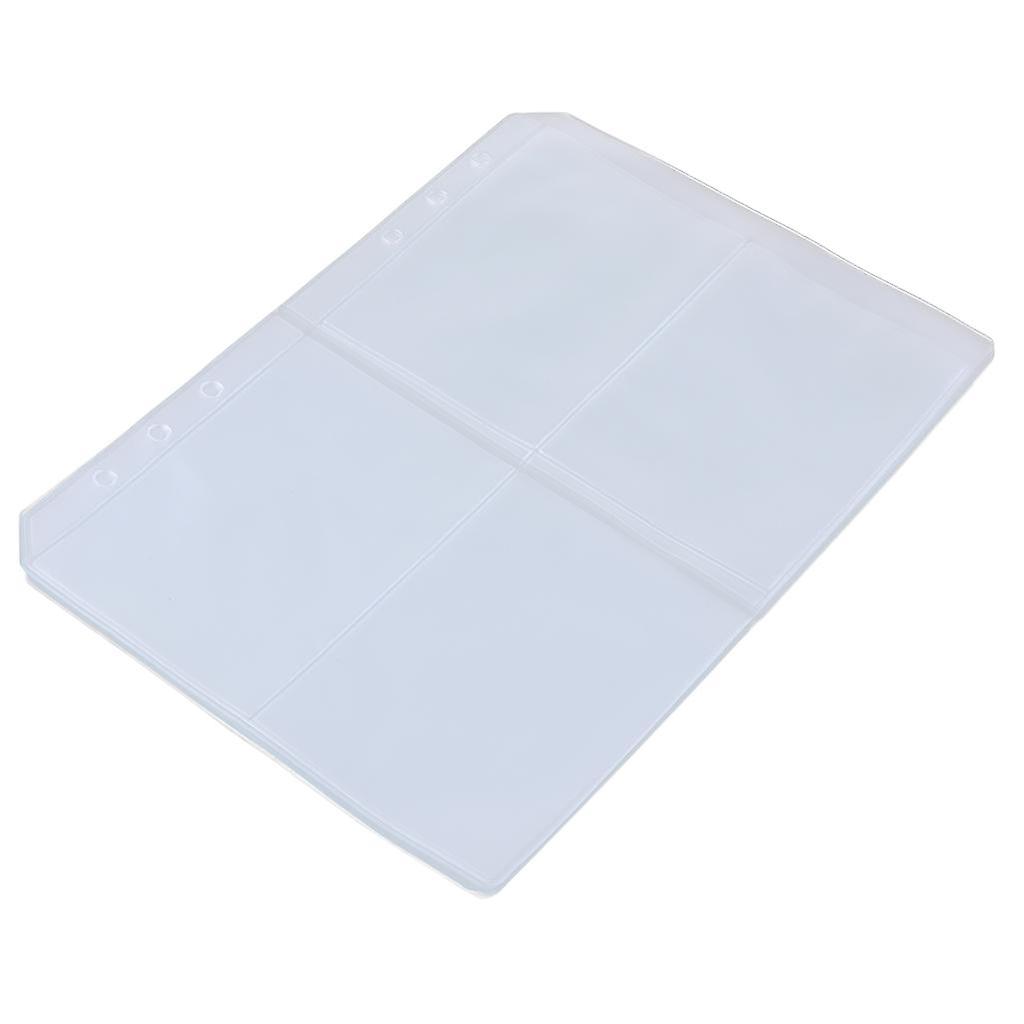 10 Binder Pocket A5 6-Ring Document  Notebook Binder Loose Leaf Bags Four