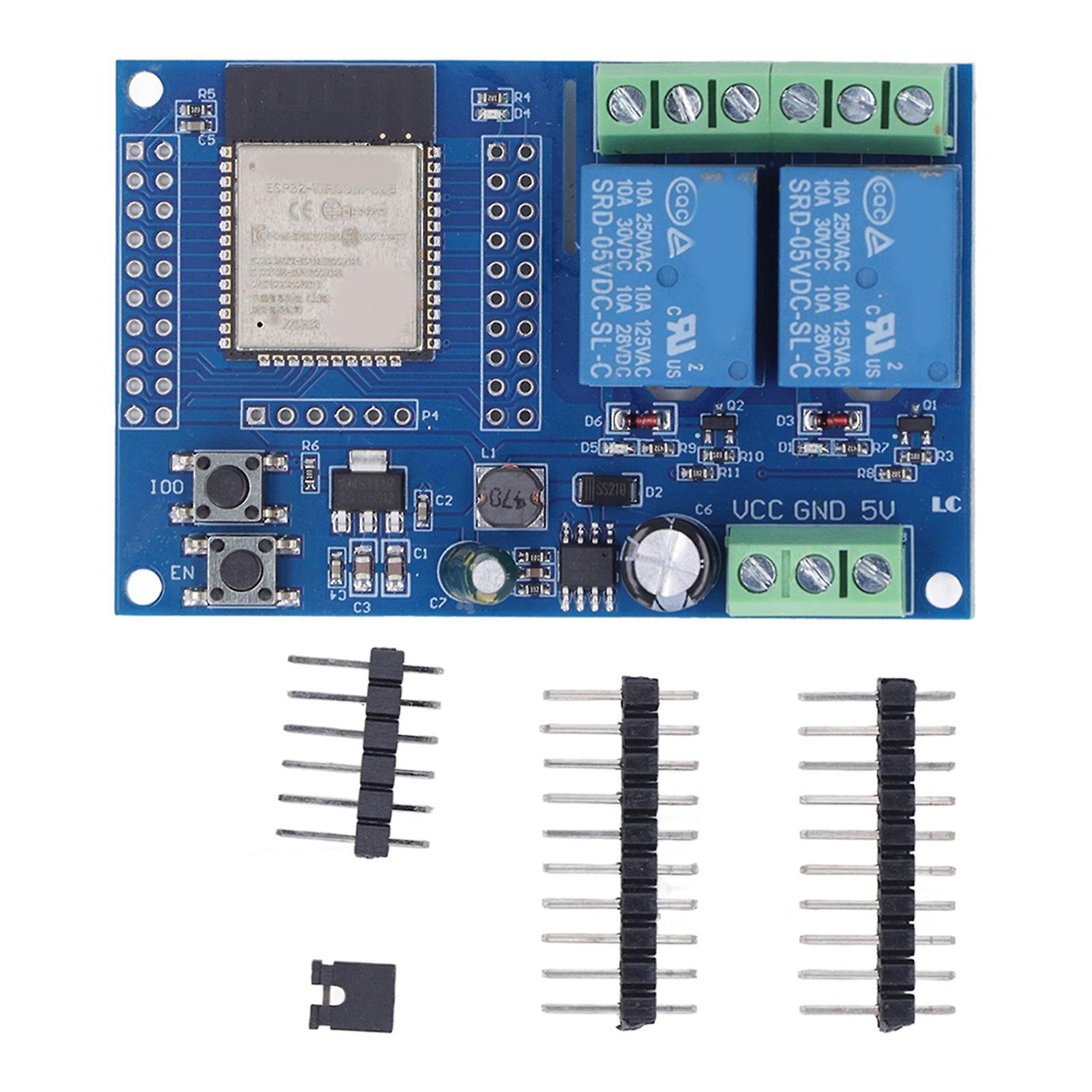 Relay Module 4 M Byte Flash Programmable Keys Dual Relay Module for Secondary Development Learning DC5-60V