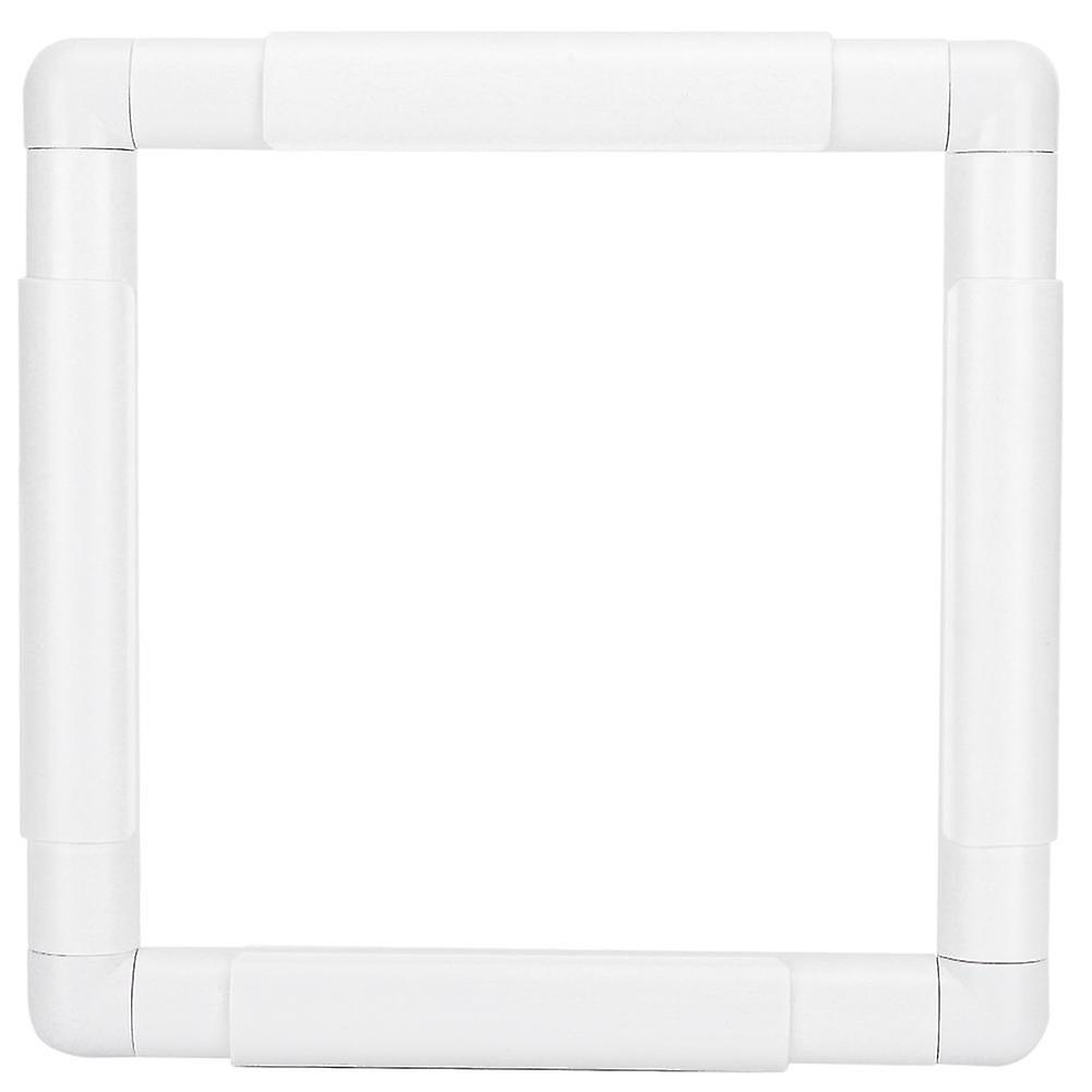 Square Shape Embroidery Frame DIY Hoop Cross Stitch Craft Tool Handhold Rectangle Sewing Supplies8 x 8in