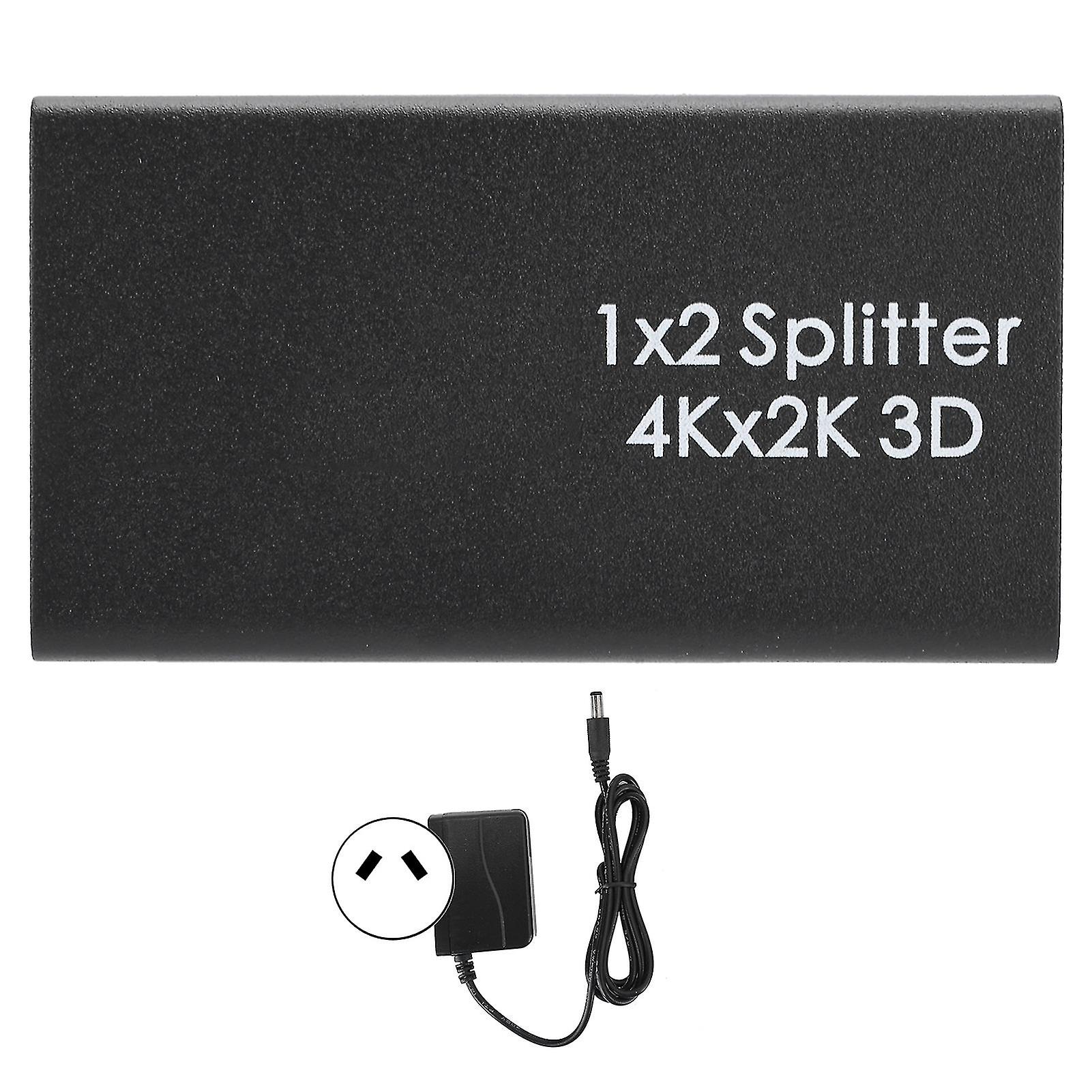 4K HDMI Splitter 1 In 2 Out - Dual Display Switcher with 3D, DTS-HD, Dolby Support