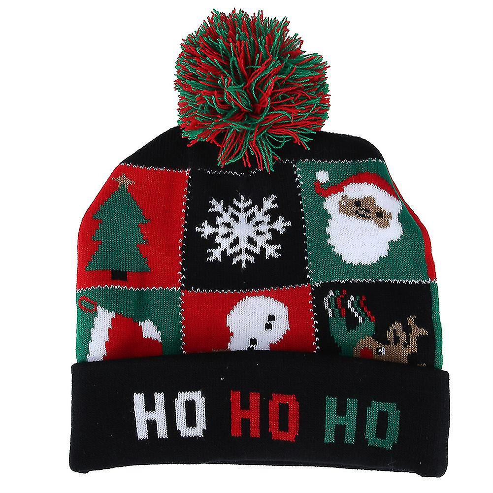 Christmas Knitted Soft Warm Winter Hat for Adults One Size Lightweight Beanie Soft Knit Festivals Holidays Type 7