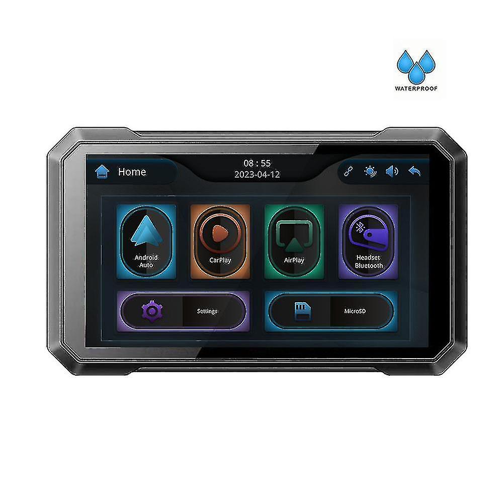 7 Inch Motorcycle Gps Navigator Wireless Projection Video Player