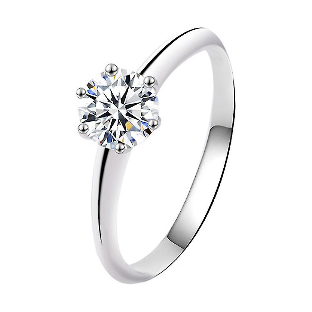 Moissanite Wedding Ring , Classic Engagement Ring