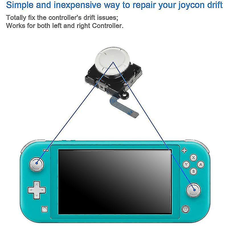2-pack Replacement Joystick Analog Thumbstick Part For Switch Lite Joy-con Controller - With Repair