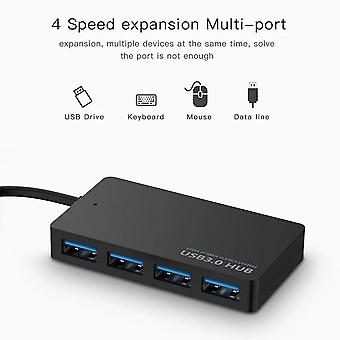 USB 3.0 4-Port High Speed Hub Splitter, Multi Desktop PC Laptop Adapter, 14cm Cable
