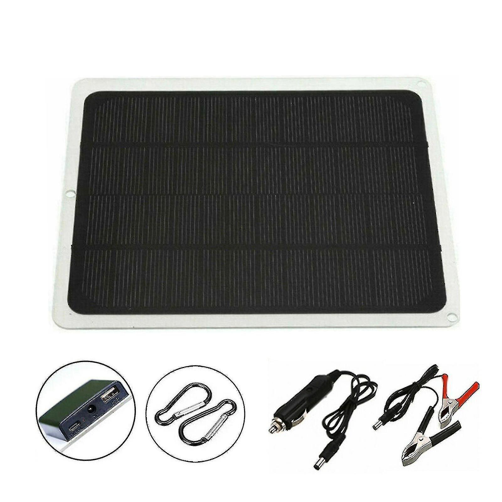 22w zonnepaneel 12v trickle charger batterijlader kit onderhouder boot rv auto