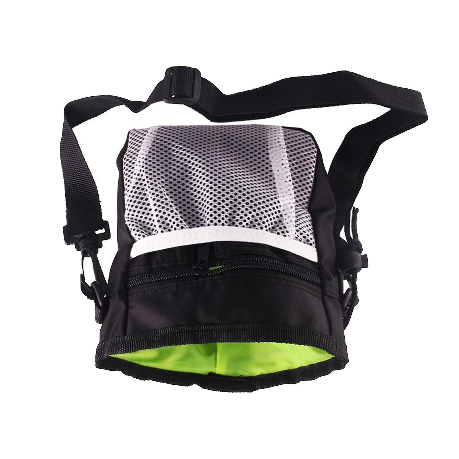 Large Capacity Foldable Oxford Cloth Pet Training Snack Pouch Black