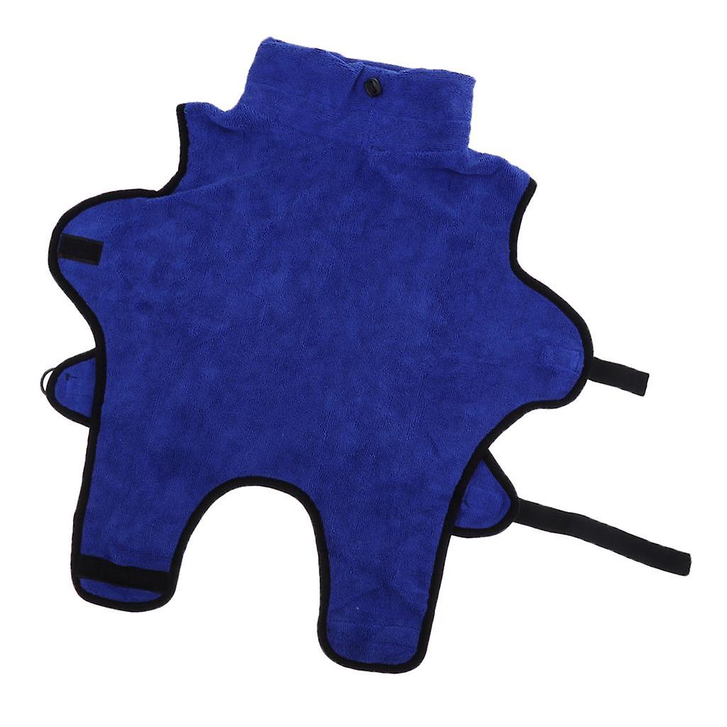 Super Absorbent, Fast Drying, Microfiber Bath Towel,pet Dog & Cat Bathrobe Blue S