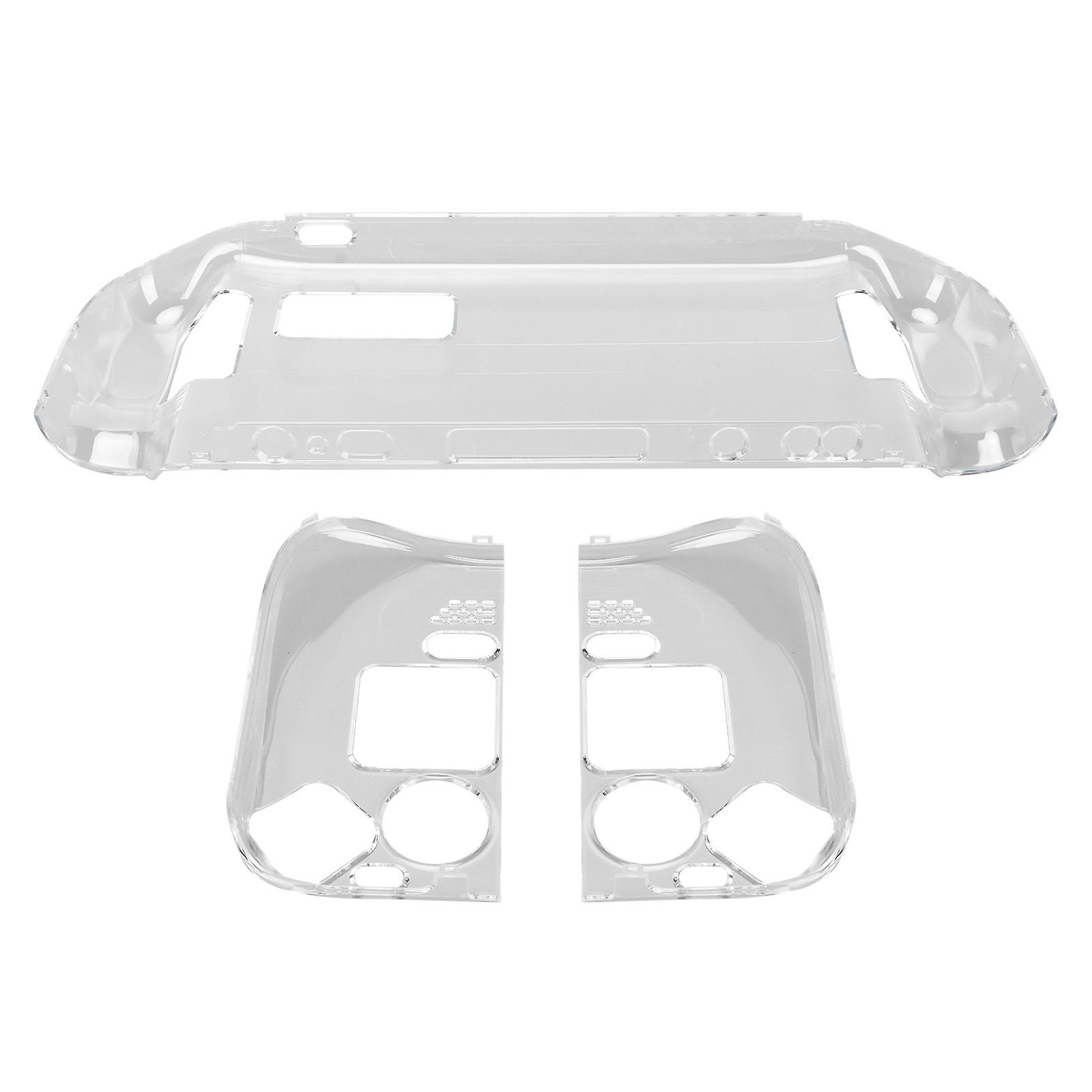 Game Console Case Cover Clear Split Design Drop Resistant Gamepad Protective Shell for Steam Deck 