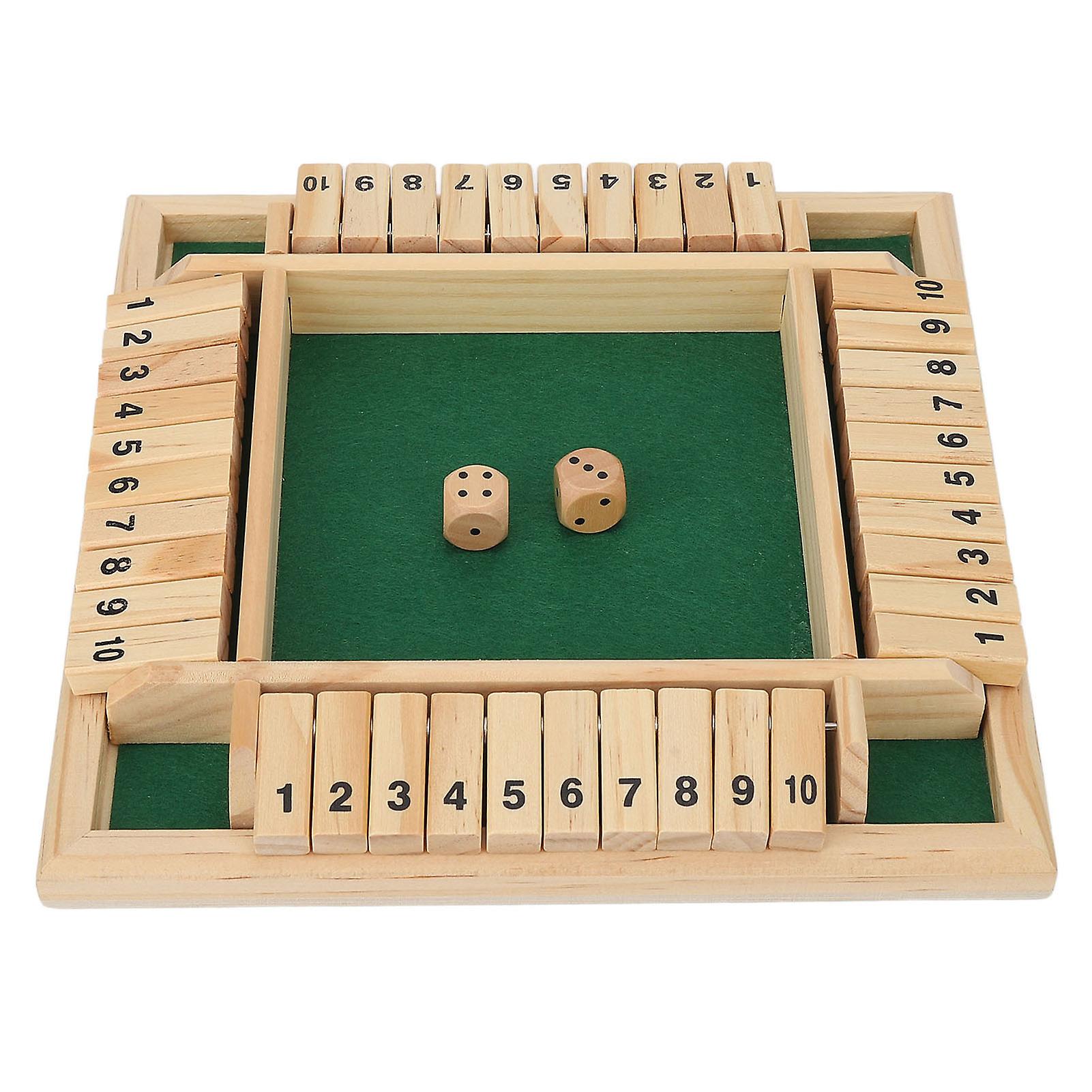 Shut The Box Dice Game Prevent Senile Dementia Game Props Leisure Board Dice Game
