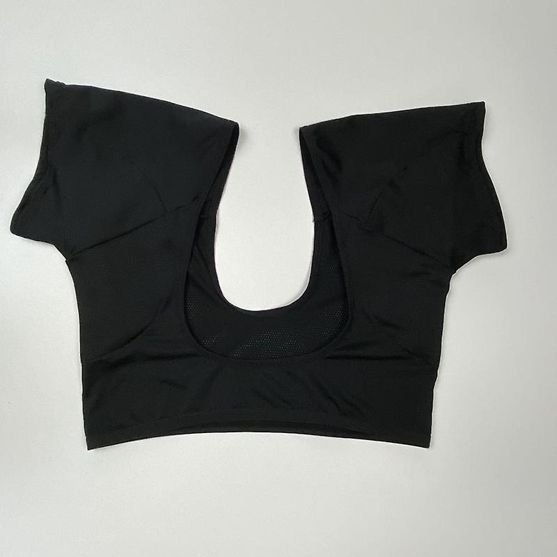 Reusable Washable Sweat-proof Armpit Body T Shirt With Underarm Sweat Pads M