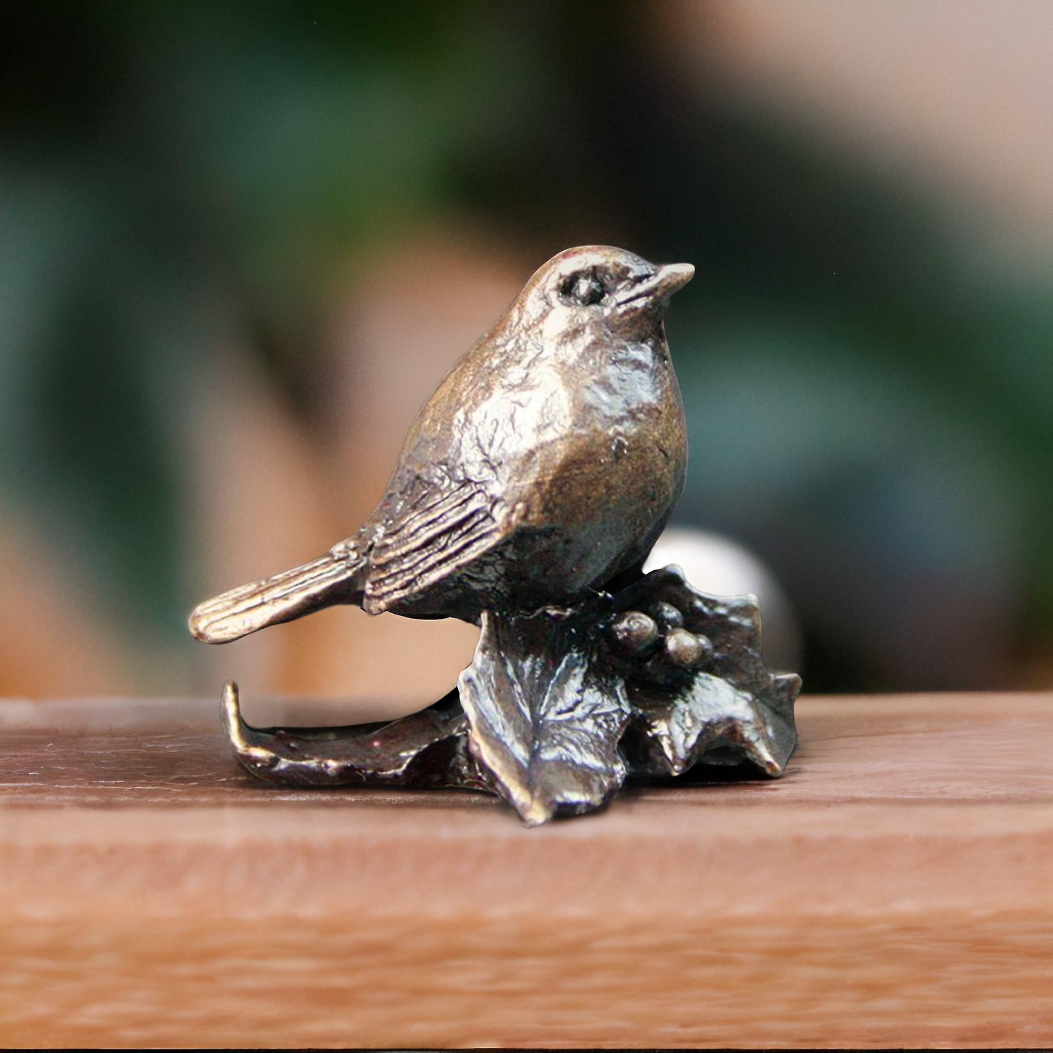 Robin Bronze Miniature Sculptures & Statues