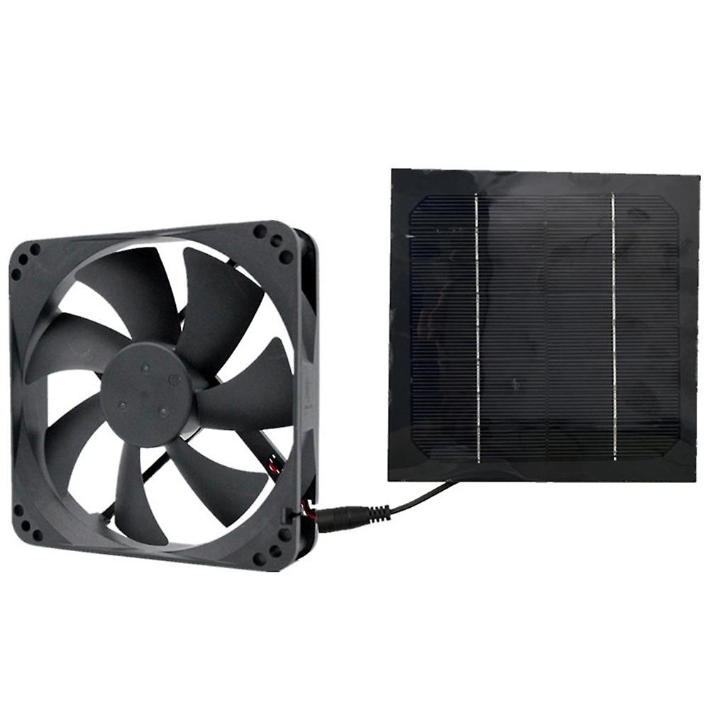 20W 12v Exhaust Air Extractor Mini Ventilator Solar Panel Powered Fan For Dog Chicken House Greenhouse