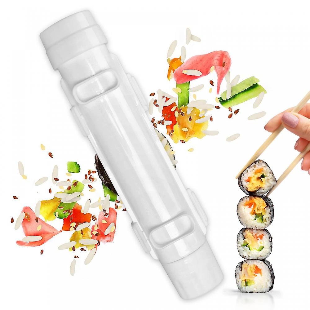 Diy Making Machine Vegetable Meat Rolling Tool Kitchen Accessories Sushi Tool (white)