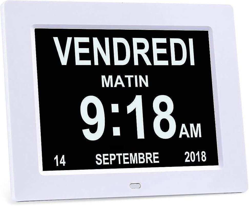 Inch LCD Digital Calendar Clock with Date, Calendar Clock with Date, Day and Time - Alzheimer's Cloc