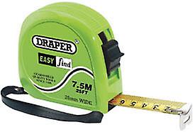Draper 75882 7.5m/25ft Easy Find Measuring Tape