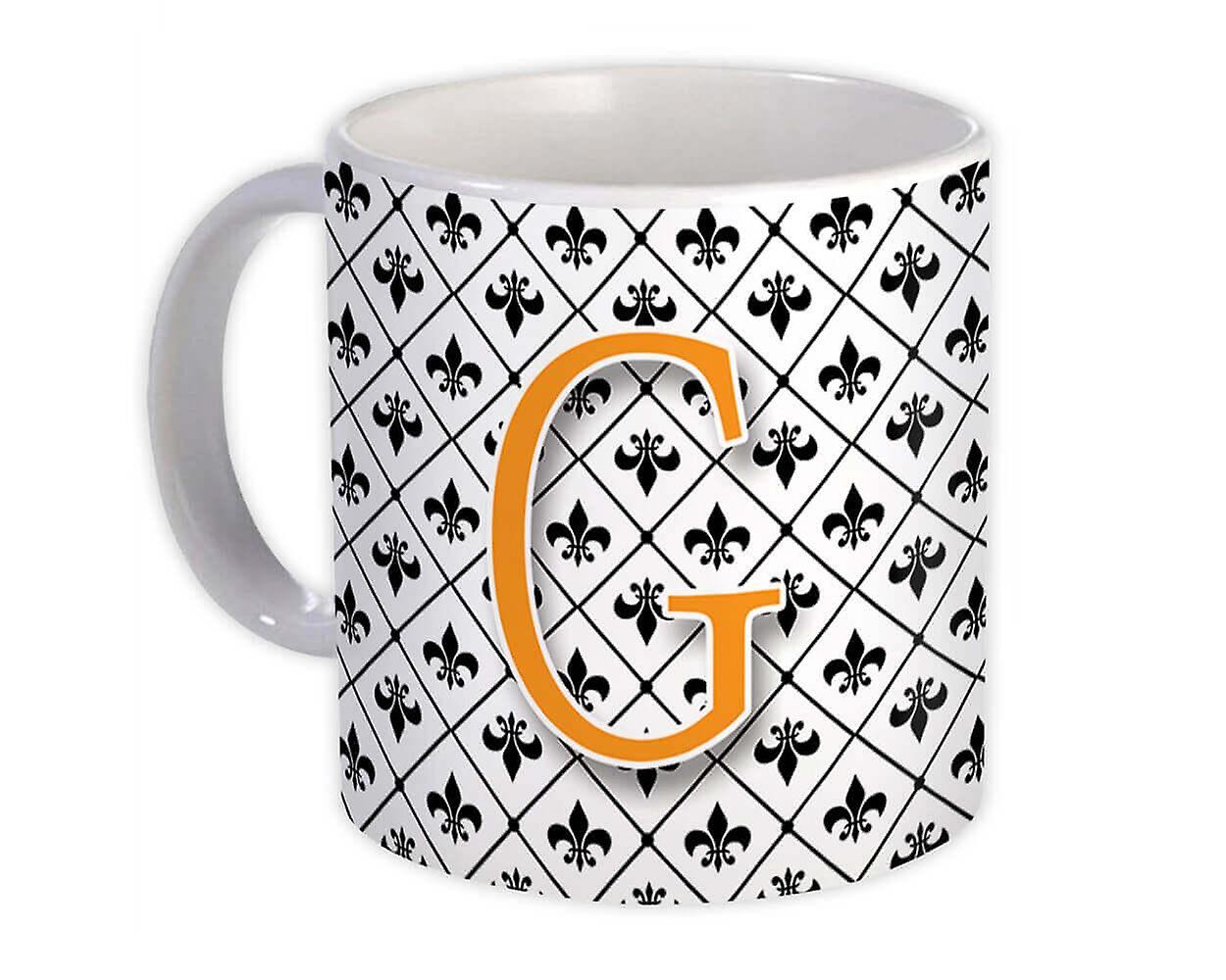 Presentmugg: Monogram Letter G Alphabet
