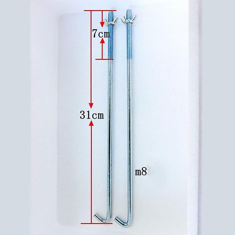 Aluminum alloy battery fixing bracket for car fixing lock accessories - 8 thick 31cm hooks two (1 piece)