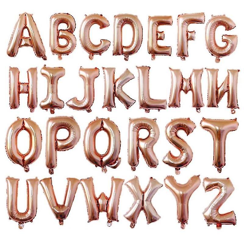 26pcs Letter Foil Balloons