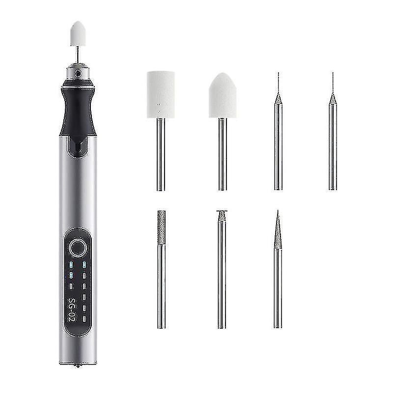 Electric punch engraving pen usb rechargeable micro electric engraving pen diy rotary tool kit for g