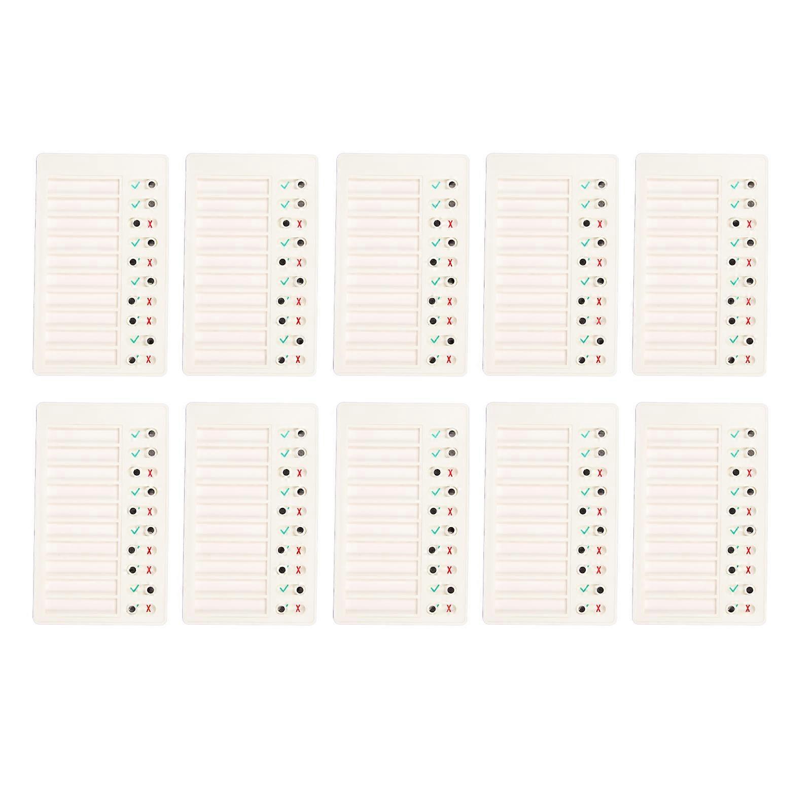 10pcs Chore Checkliste Board Mutipurpose DIY Innovative Blank Wiederverwendbare Memo Planungstafeln Für Kinder Erwachsene