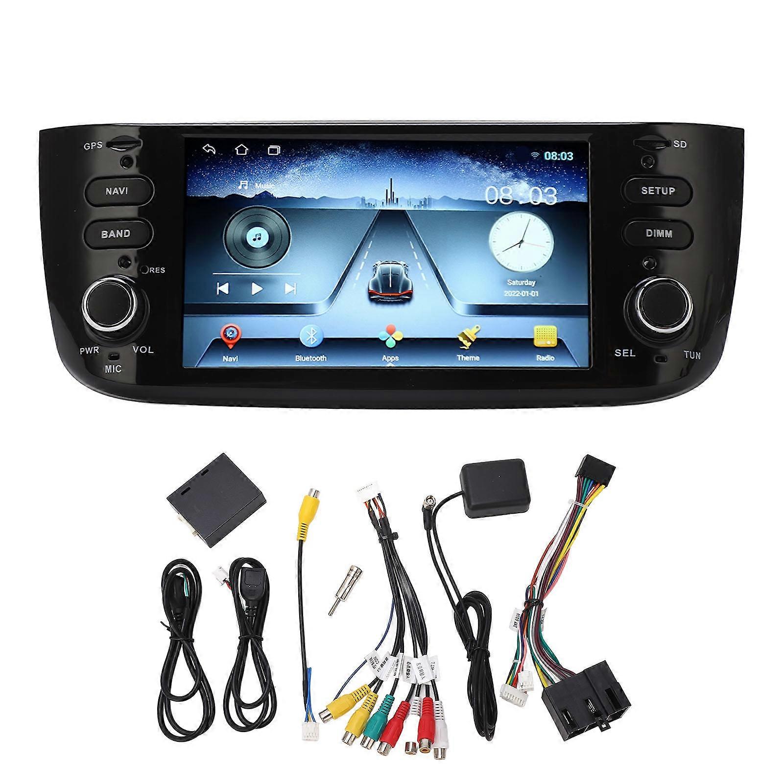 6.2in Car Stereo HD Touch Screen Wireless Carplay 2+32G GPS Navigation Player Replacement For Fiat Linea Punto EVO E2U511