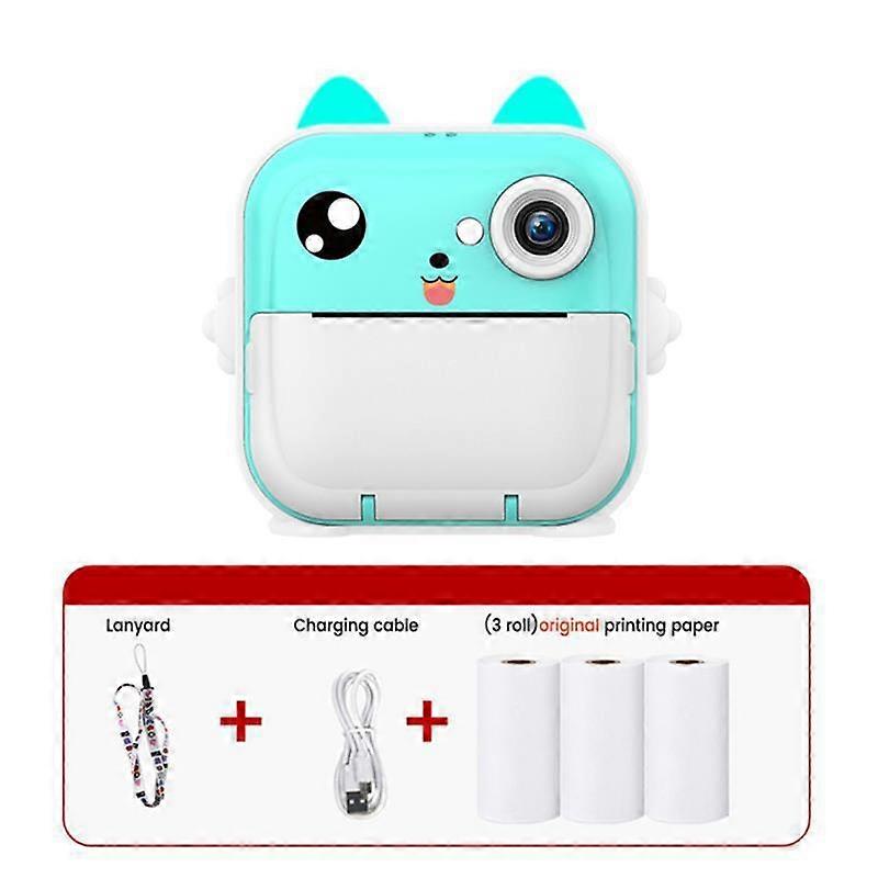 أطفال كاميرا رقمية لطيف الكرتون عالي الدقة طباعة الكاميرا هدية Q5 الأخضر