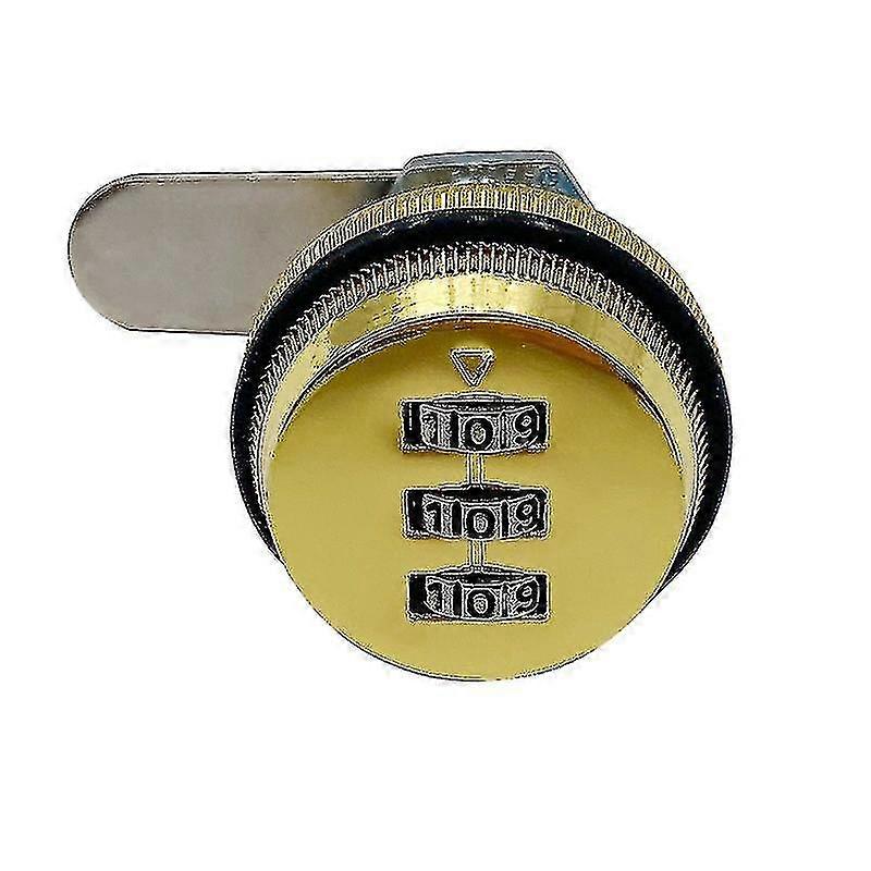 Combination Lock1pack3-digit Password Security Padlock Keyless 20mm Cam Lock