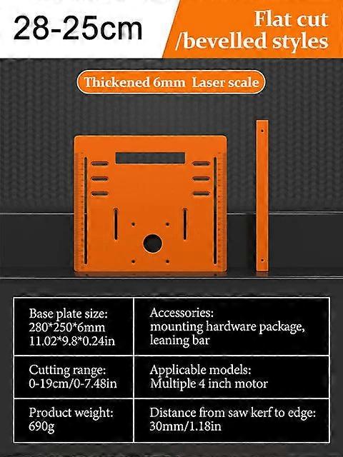 Circular Rail Bottom Adjustable Cutting Hine Bakelite Guide Plate Saw Base Woodworking Bench Accessories