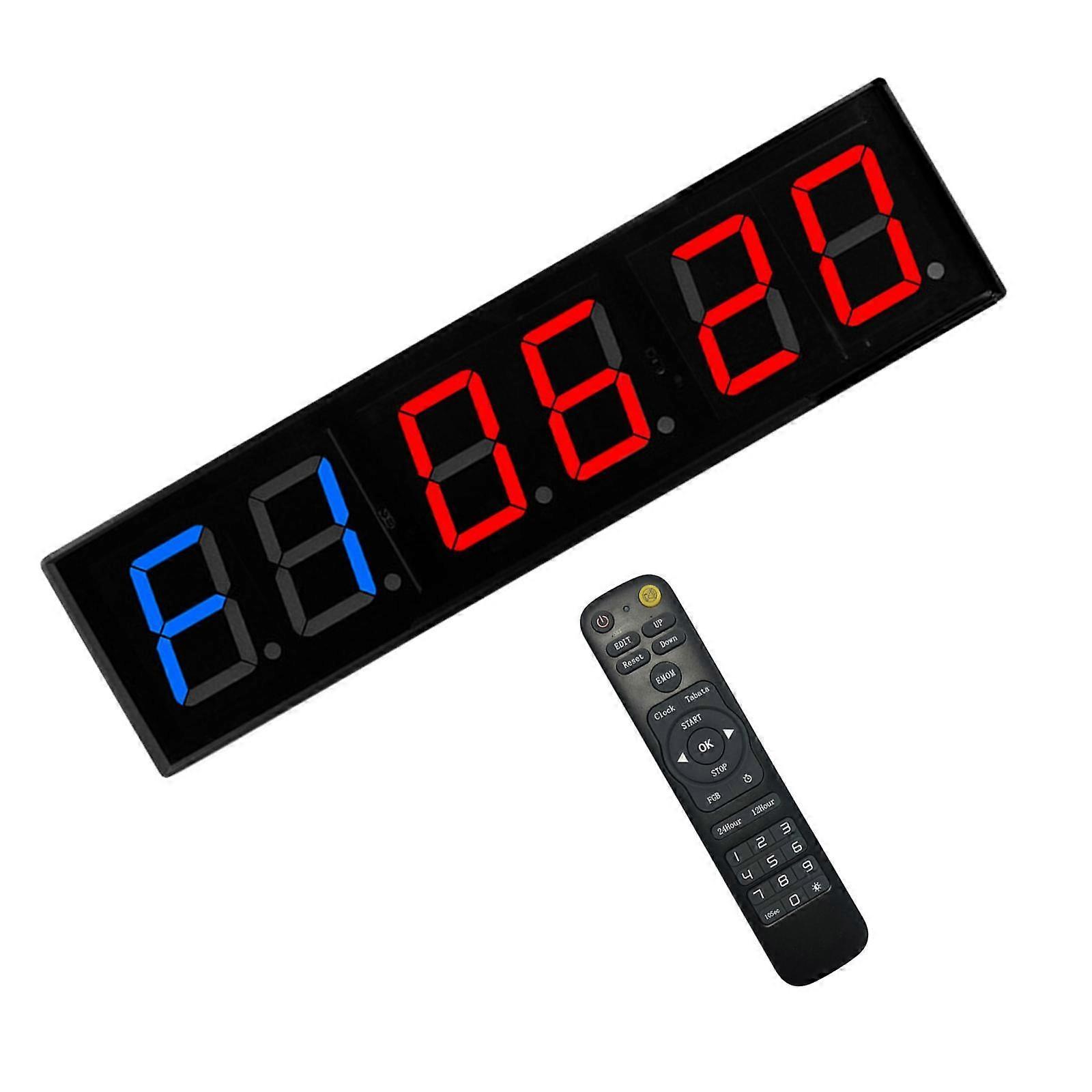Gym Timer Stopwatch Clock Remote Control Competition Large Digital Stopwatch