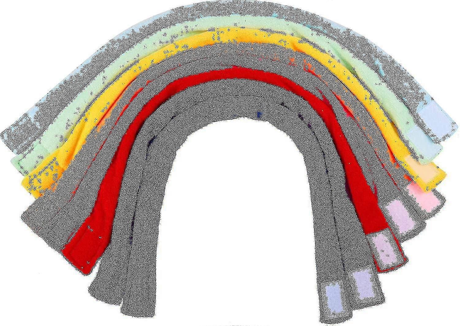8 قطع مضغ قلادات للأطفال الحسيين ، لينة وماصة تيري القماش التسنين مضغ قلادة ماصة بديل لمضغ الملابس ل B
