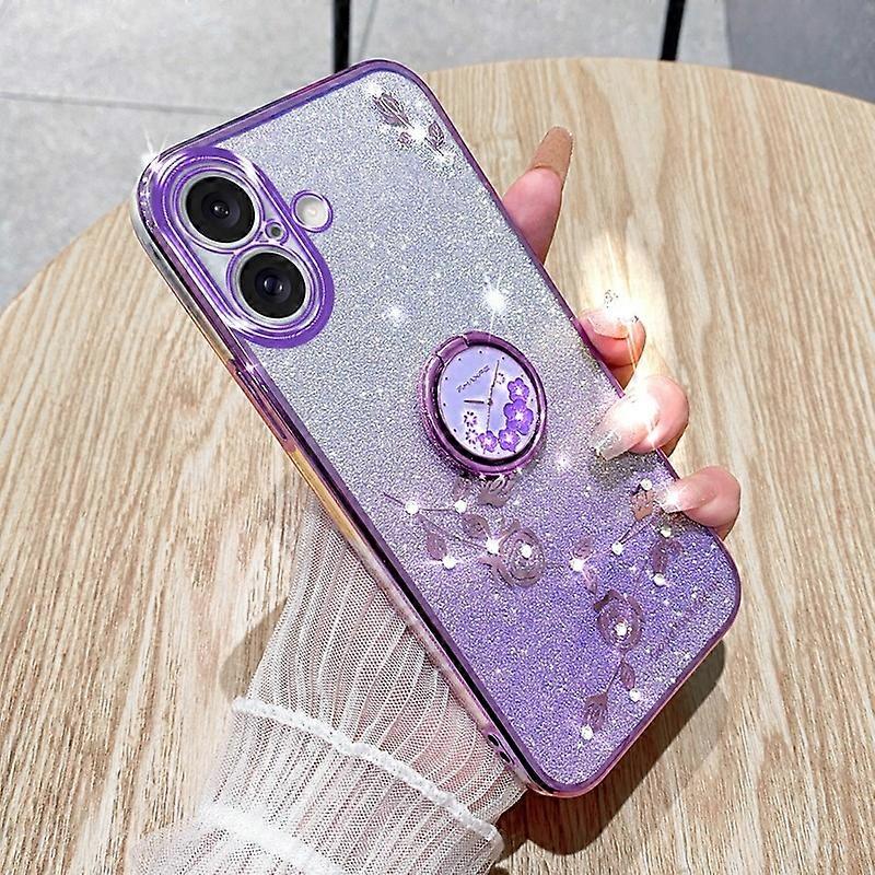 Gradient Flower Case For iPhone 16
