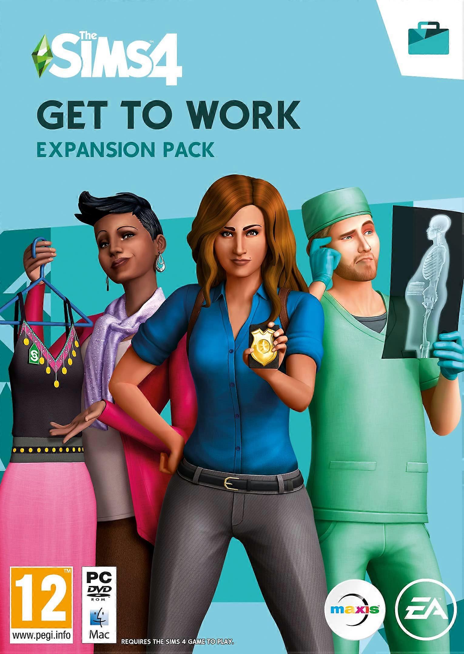 The Sims 4 Get to Work (EP1) PCWin  Code In A Box  Video Game  English - New & Sealed