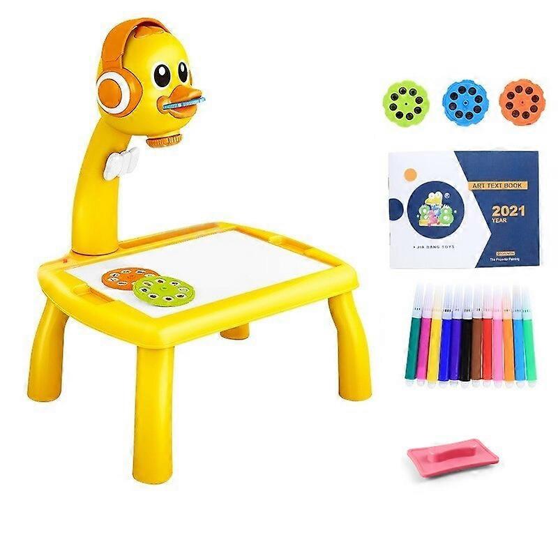 Mini Led Projector Art Drawing Table Light Toy For Children Kids Painting Board Small Desk Educational Learning Paint Tool Craft - Drawing Toys