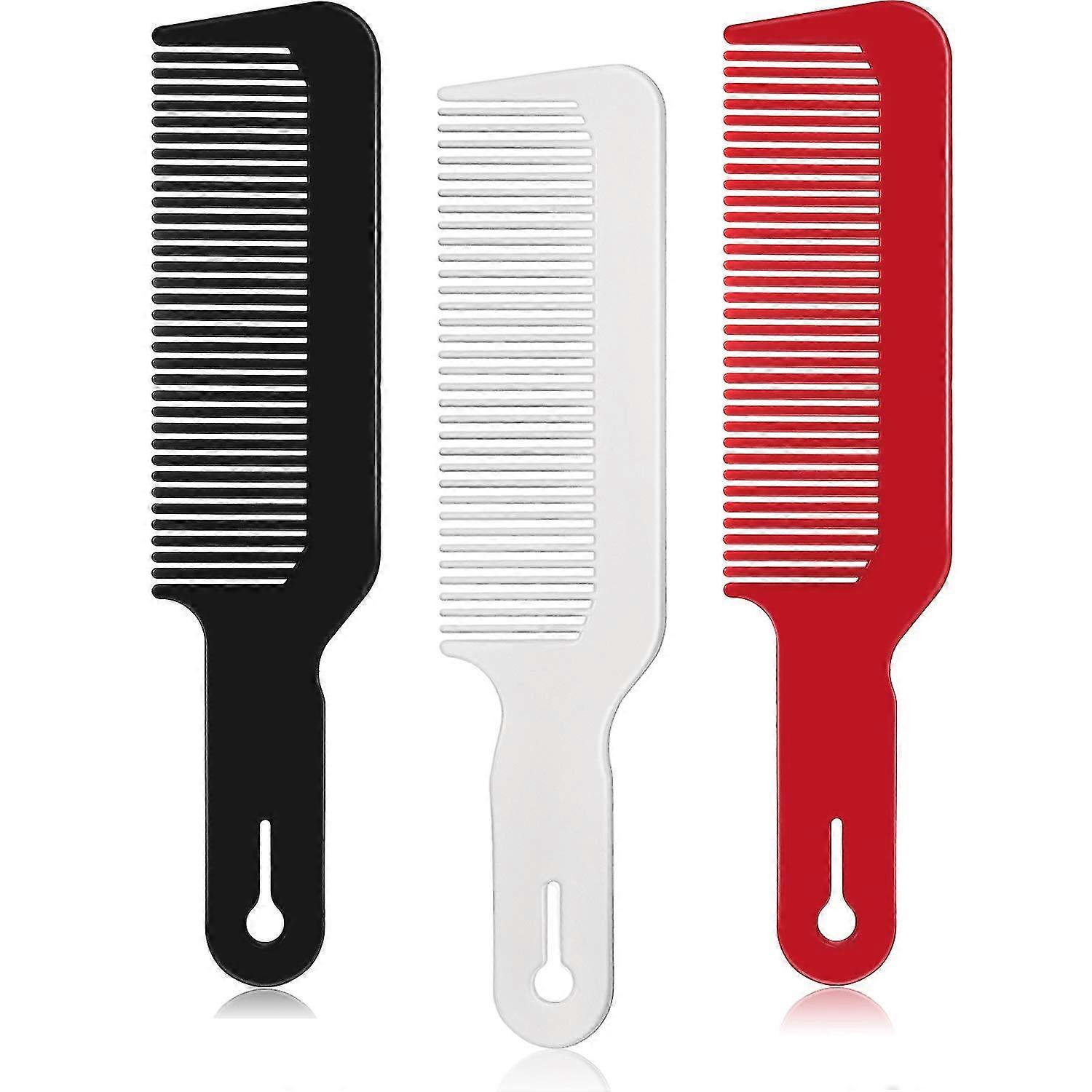 3 Pack Barber Combs Clipper Comb (black, White, Red)
