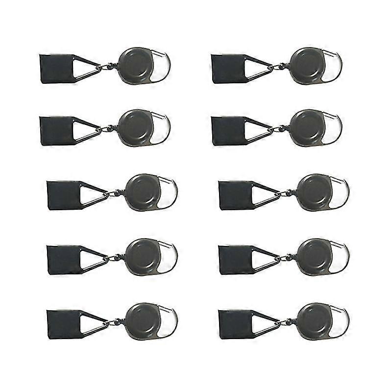 10 قطعة سيليكون أخف حامل الأكمام كليب أخف وزنا غطاء مع سلسلة المفاتيح