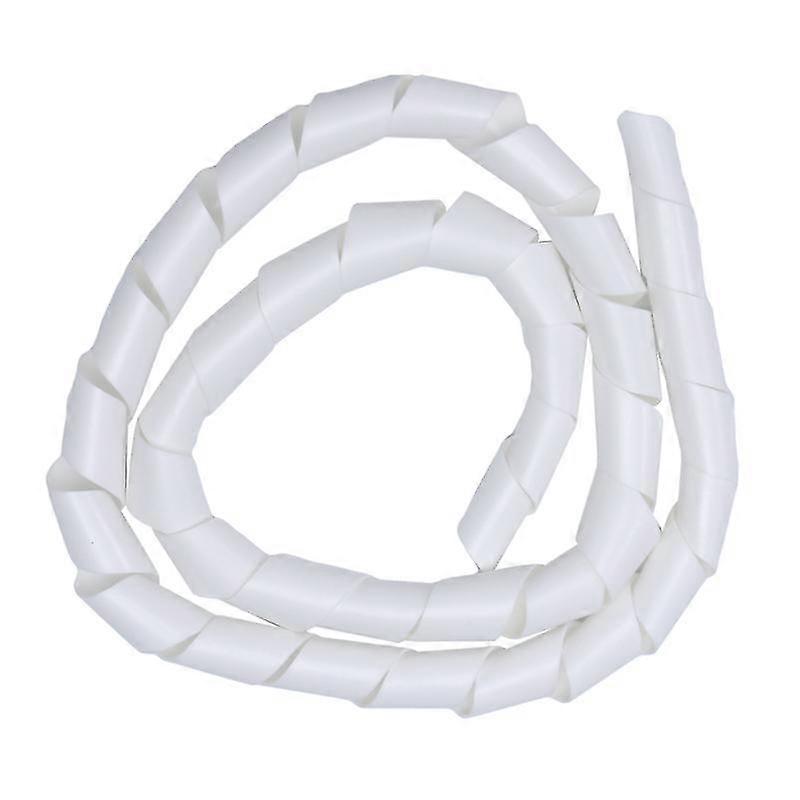 160*30mm Expandable Braided Cable Sleeve Pe Self Closing Insulated Flexible Pipe Hose Tube Split Wire Wrap Line Protect (White)